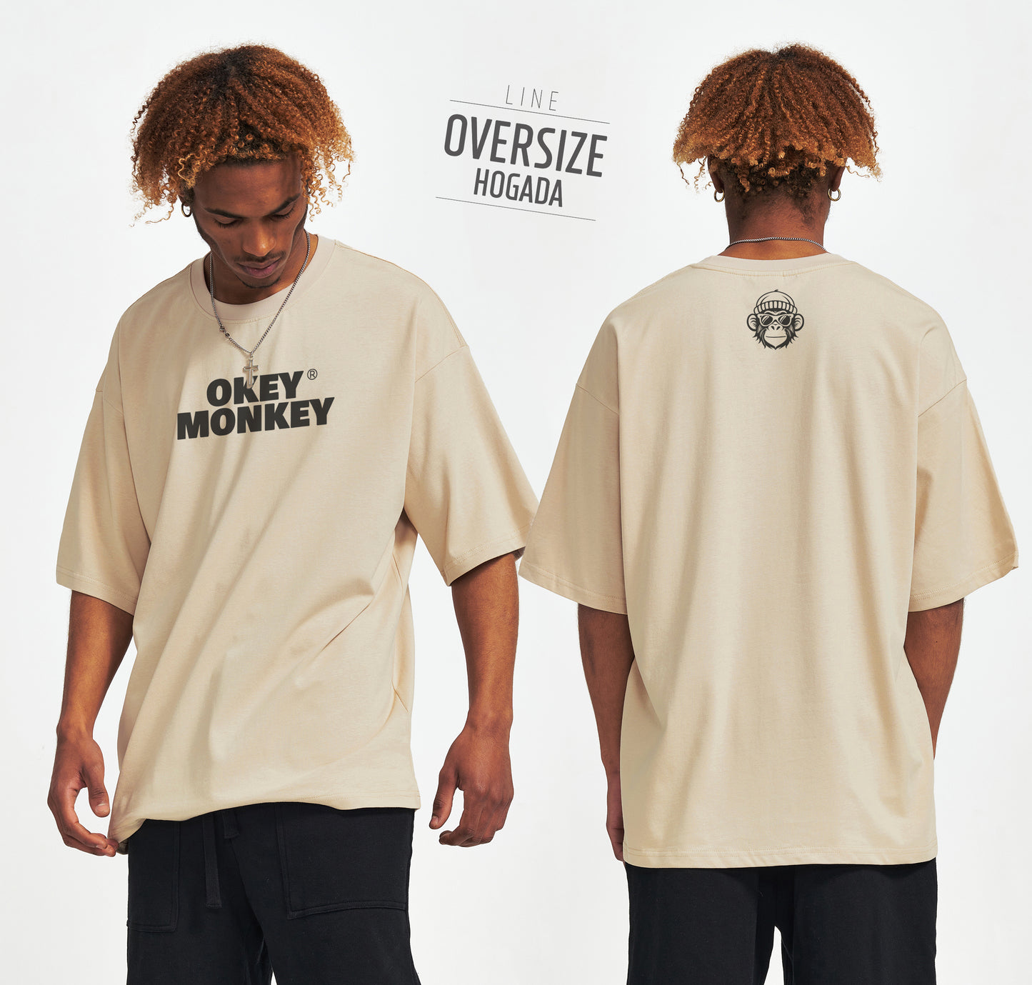 CAMISETA CORTE CUADRADO OVERSIZE UNISEX 240 G