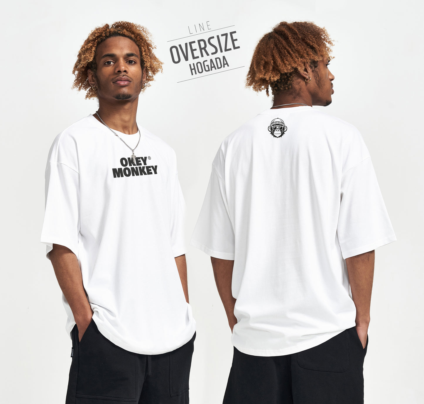 CAMISETA CORTE CUADRADO OVERSIZE UNISEX 240 G