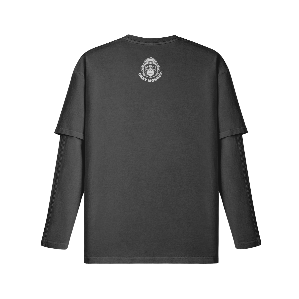 SUDADERA/CAMISETA 230G unisex de manga larga con efecto descolorido