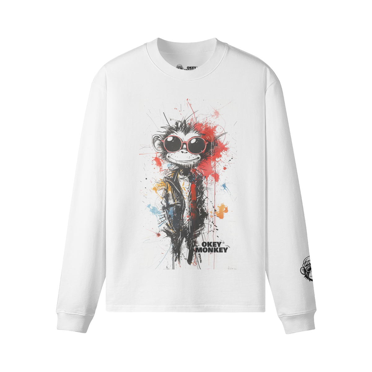 Camiseta / sudadera,  unisex de manga larga, holgada de 240 g/m²